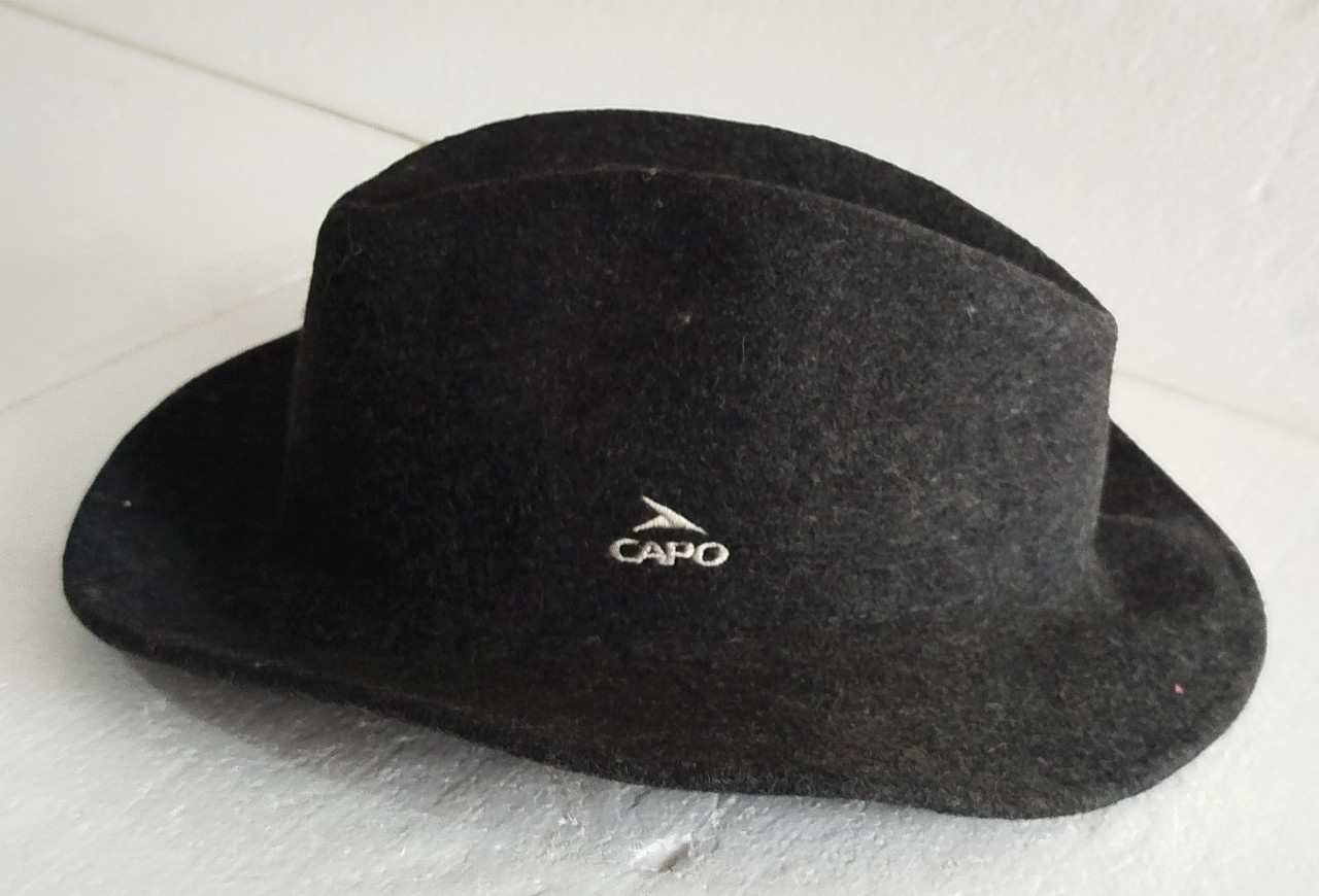 CAPO muški šešir filc elegantan kapa zaštita za uši