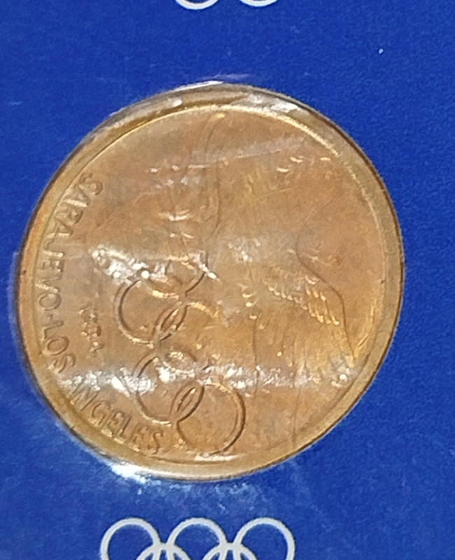 Olimpijski medaljon Sarajevo Los Angeles 1984 kovanica