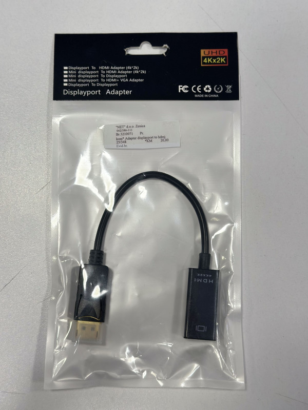 Prelaz DISPLAYPORT TO HDMI