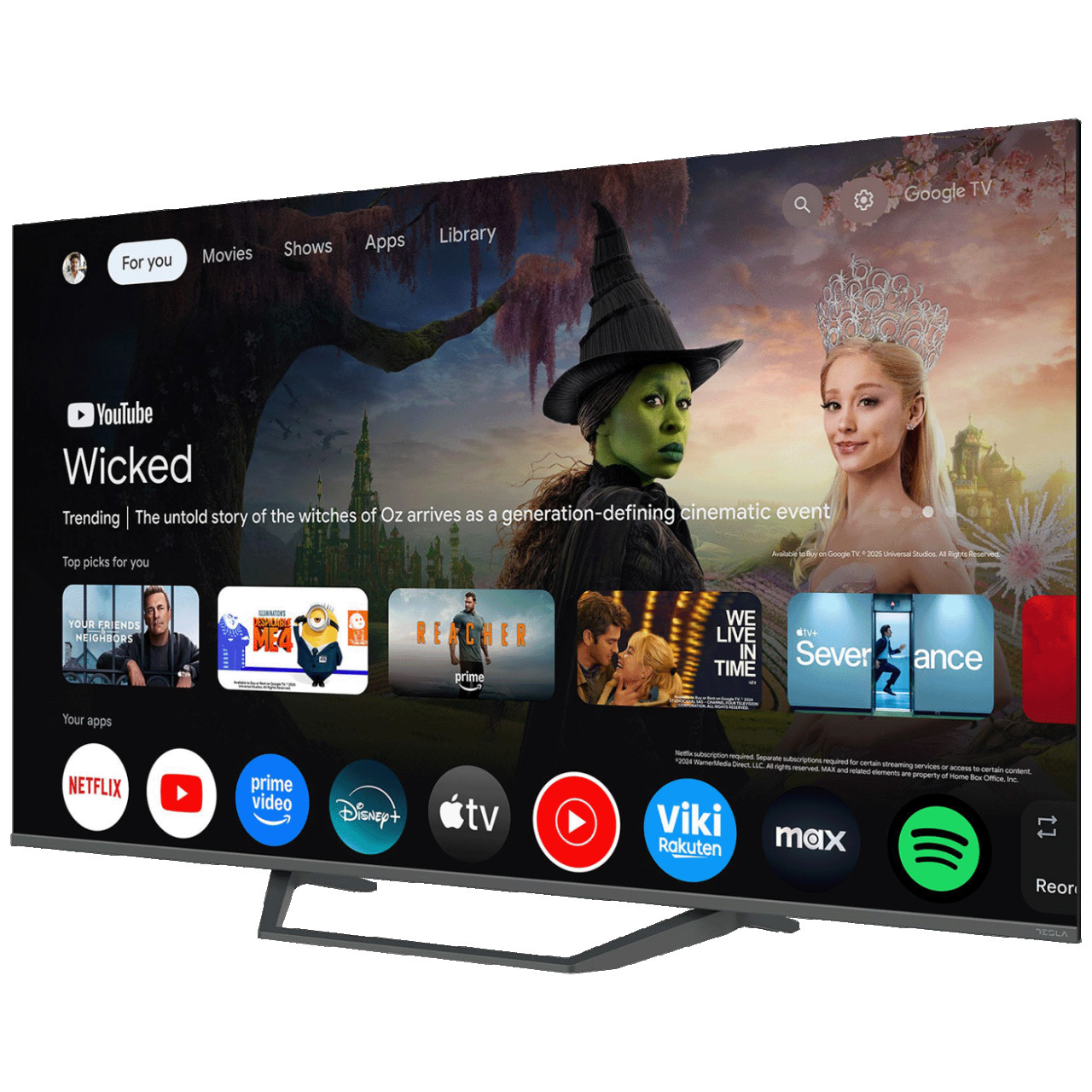 Tesla Smart Televizor 65 incha QLED 4K UltraHD Series 6 Google TV