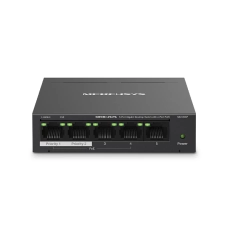 Mercusys MS105GP Desktop Switch 5x10/100/1000 + Poe+