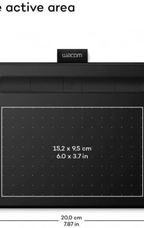 Wacom Grafički Tablet Intuos S Black