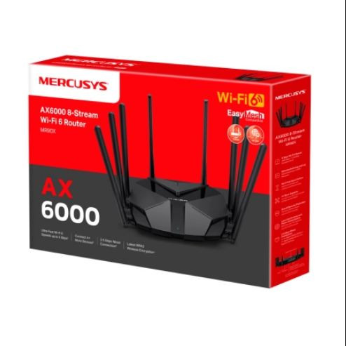 Mercusys MR90X AX6000 WiFi 6 Router 8- Stream