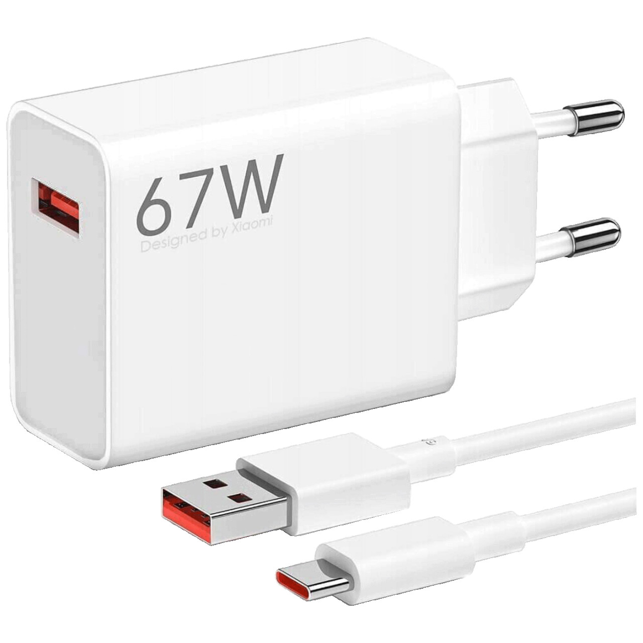 Punjač za Xiaomi sa USB-A to USB-C kablom, brzi, 67W