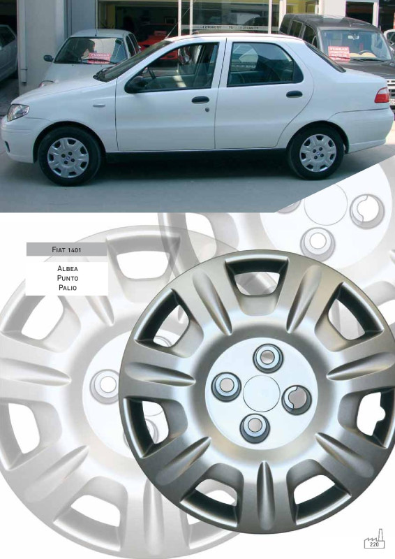 RATKAPE ZA FELGE 14" FIAT PUNTO II/PAIO SET
