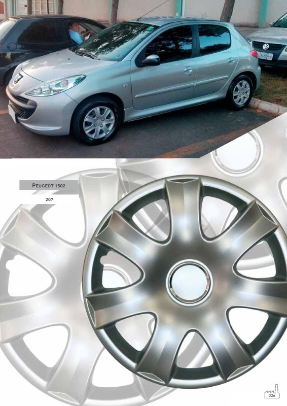 RATKAPE ZA FELGE 15" P-207/307 SET