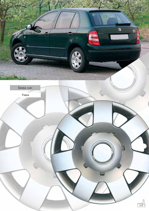 RATKAPE ZA FELGE 14" SKODA FABIA SET