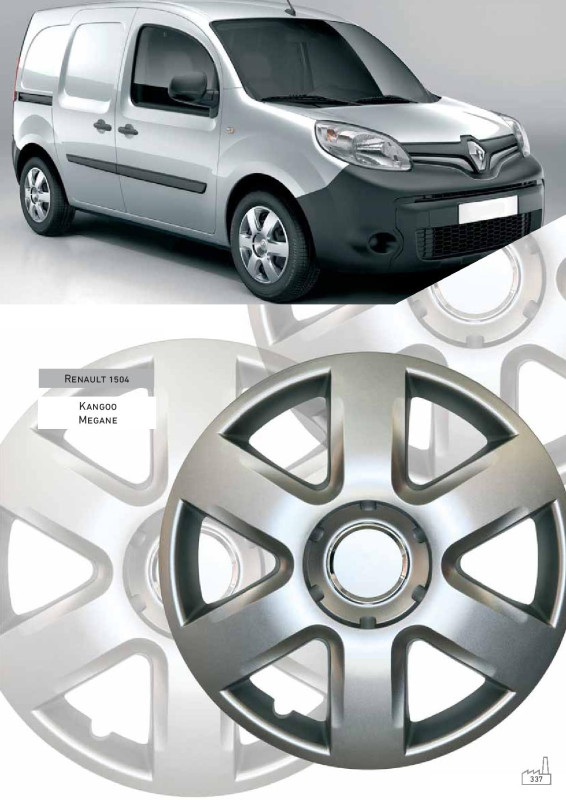RATKAPE ZA FELGE 15" RENAULT MEGANE/KANGOO 09- SET