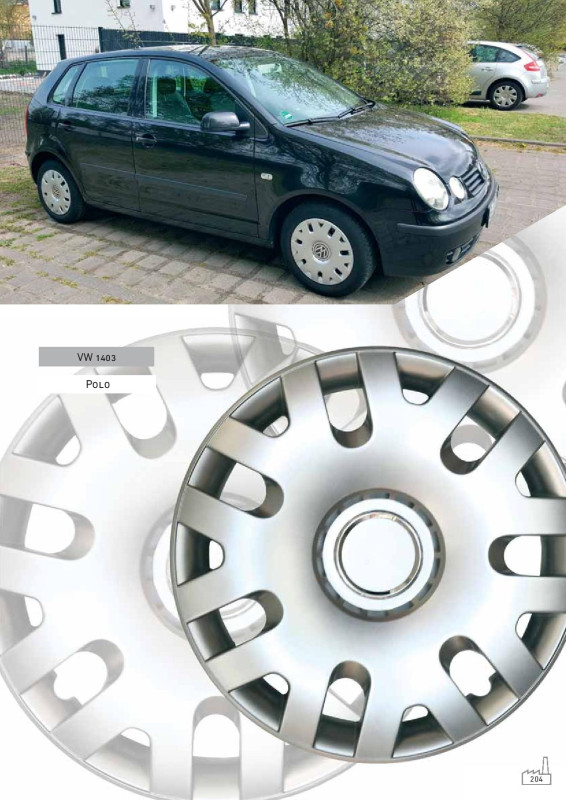 RATKAPE ZA FELGE 14" VW POLO 01- SET