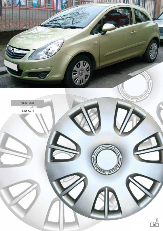 RATKAPE ZA FELGE 15" CORSA D SET