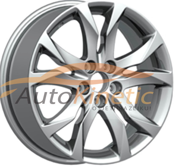 ALU FELGE 17X7 5X108 ET45 65,1 SILVER