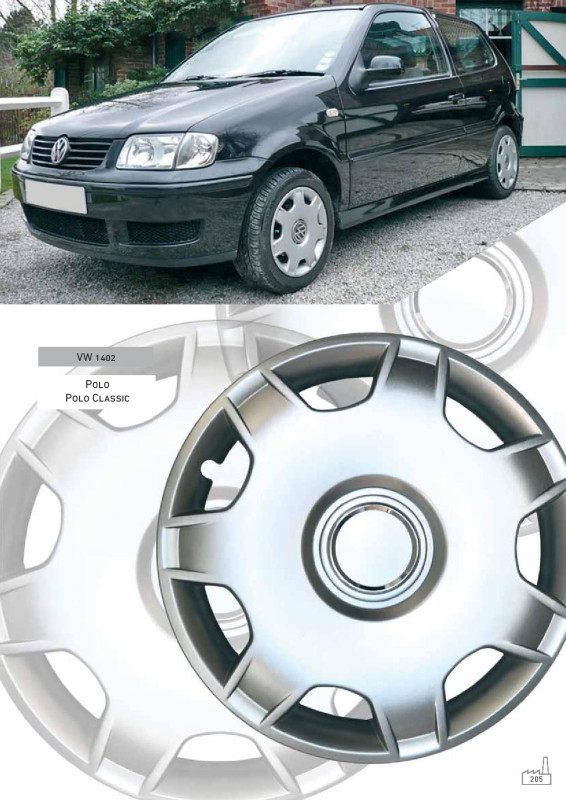 RATKAPE ZA FELGE 14" VW POLO/CLAS./PAS. 03- SET