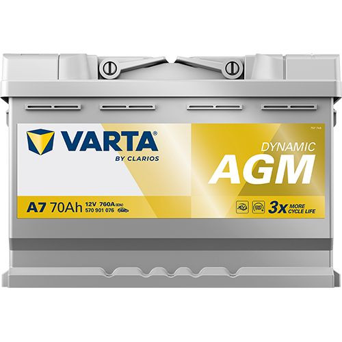VARTA START STOP AGM 70Ah 760A akumulator za auto