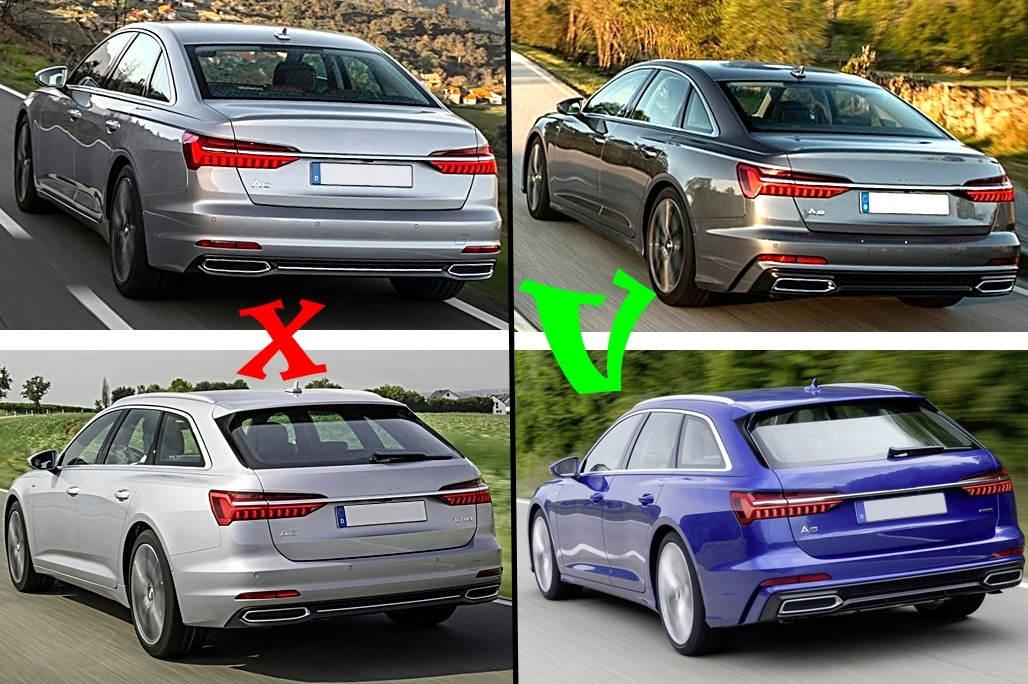Zadnji difuzor S6 Look AUDI A6 C8 4K (2018+)