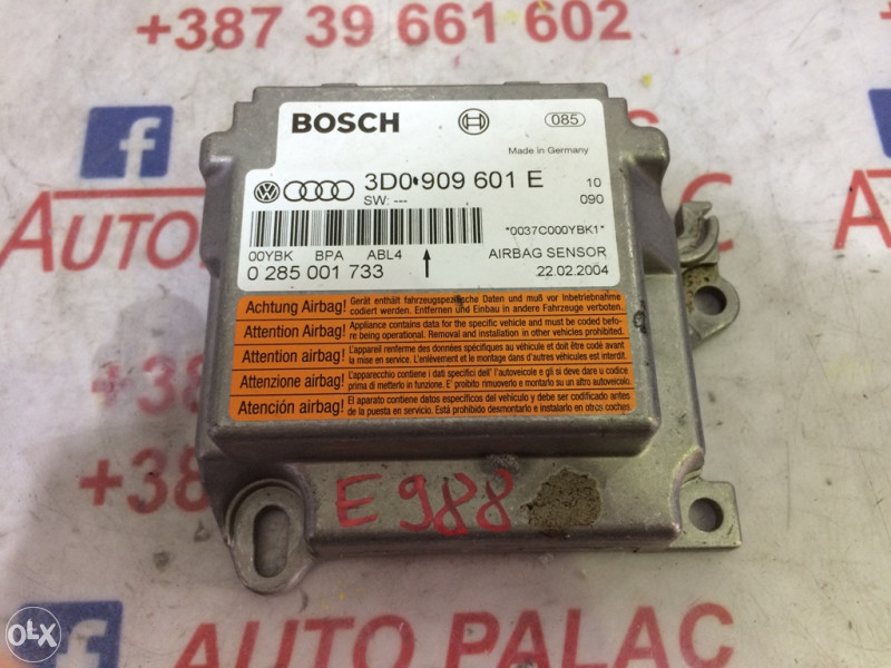 Centrala Airbaga Volkswagen	TUAREG 3D0909601E E988