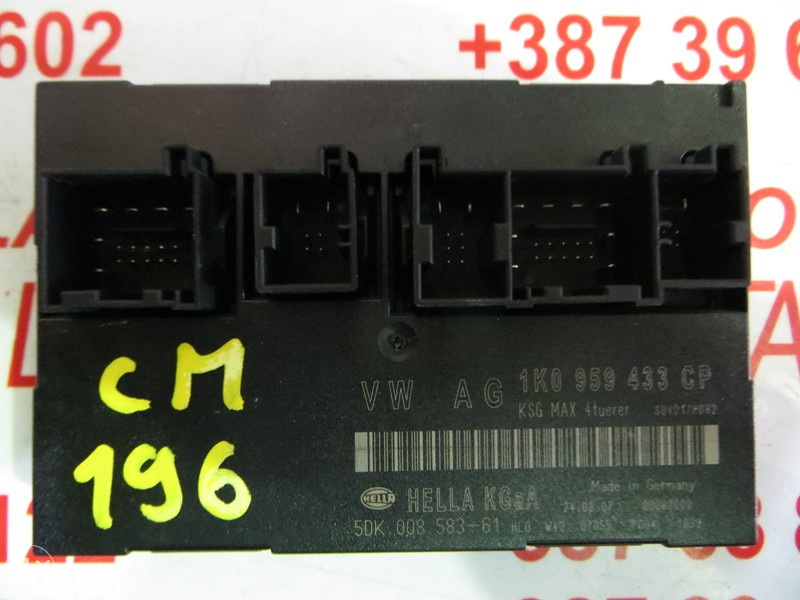 COMFORT CONTROL MODUL ŠKODA OCTAVIA 2008g. 1K0959433CP