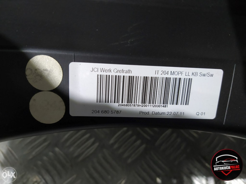 Tabla Mercedes W204   TA263 CRNA KOMPLETNA