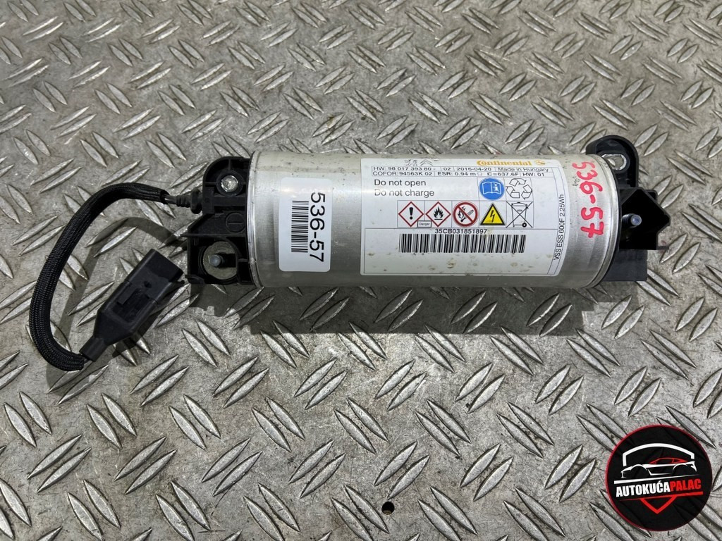 START STOP KONDENZATOR PEUGEOT 308 T9 13-21 9801739380 536-57