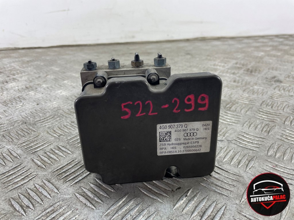 ABS PUMPA	AUDI	A6 4G C7	11-18	4G0907379Q	522-299