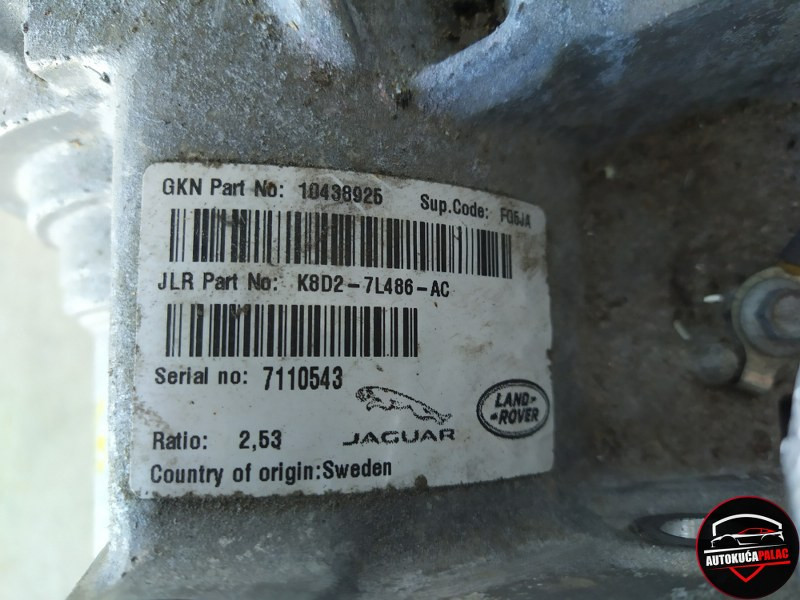 REDUKTOR ROVER RANGE EVOQUE 18- K8D2-7L486-AC MJ1326