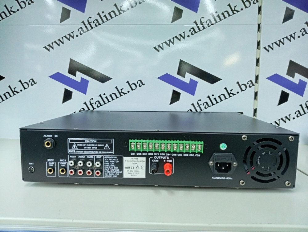 Pojačalo AMP 100W 6 zona sa tunerom i USB - om