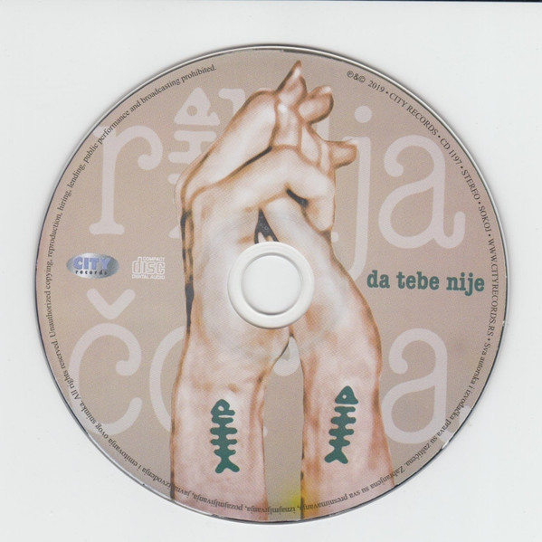 RIBLJA ČORBA - DA TEBE NIJE - CD - NAVIRECORDS.BA