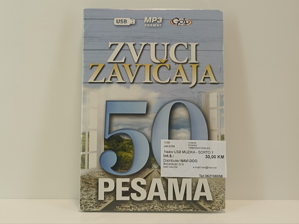 ZVUCI ZAVIČAJA 50 PJESAMA - USB MP3 FORMAT MUZIKA GLAZBA