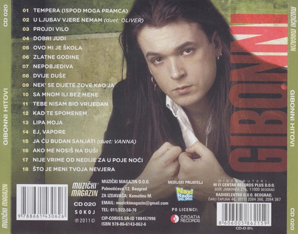 GIBONNI HITOVI - MUZIČKI MAGAZIN - CD