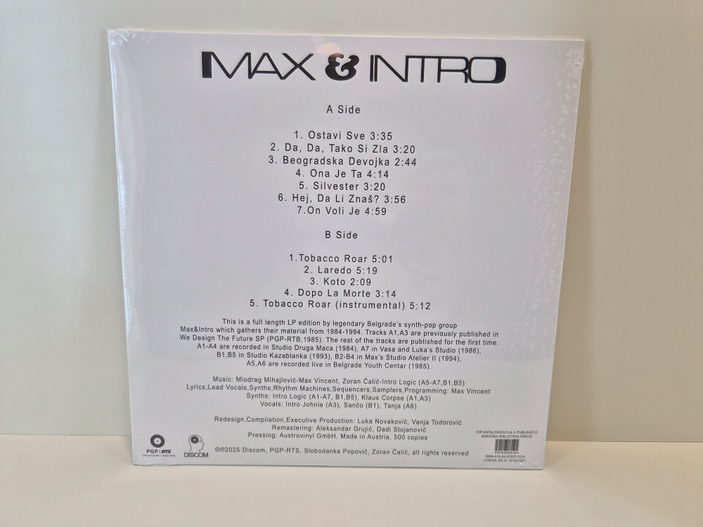 LP MAX & INTRO - RETURN TO THE FUTURE 1984-1994 LP NAVIrecords.ba