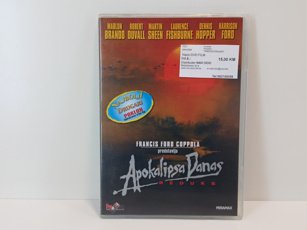 APOKALIPSA DANAS - REDUKS - DVD VIDEO FILM - NAVIRECORDS.BA