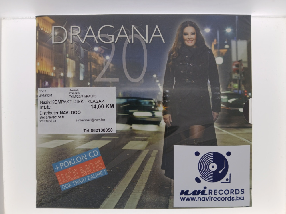 DRAGANA MIRKOVIĆ - 20 - POKLON CD LUČE MOJE - CD