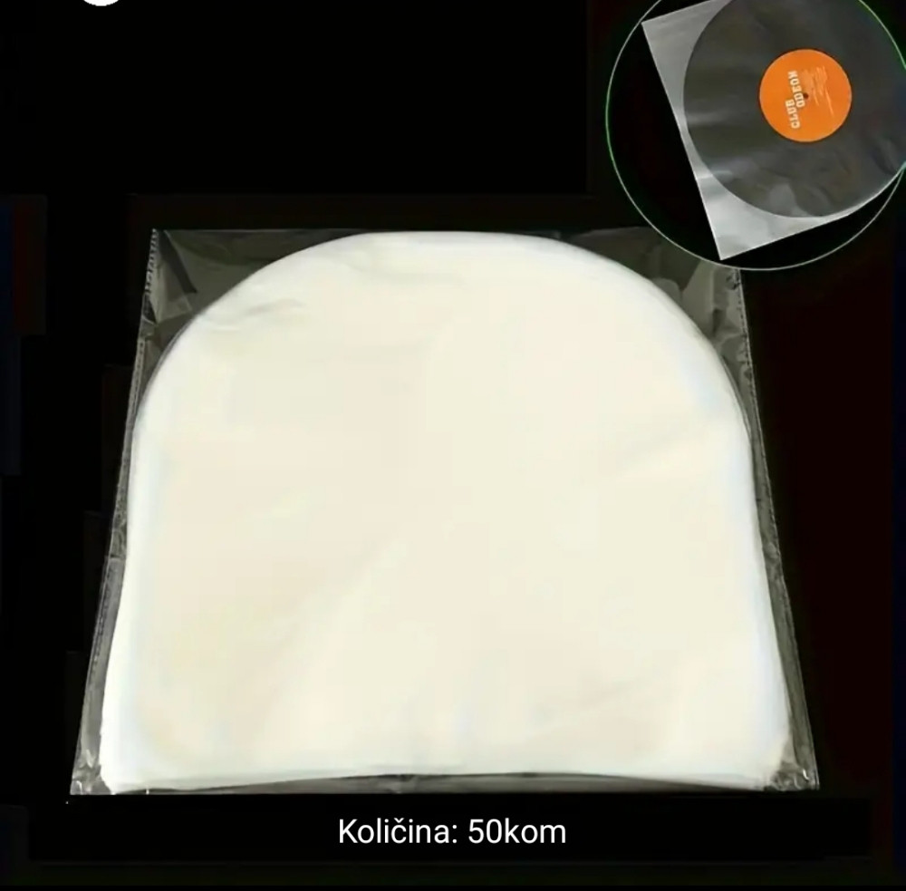 UNUTARNJI OMOT ZA LP GRAMOFONSKE PLOČE (50 KOMADA)