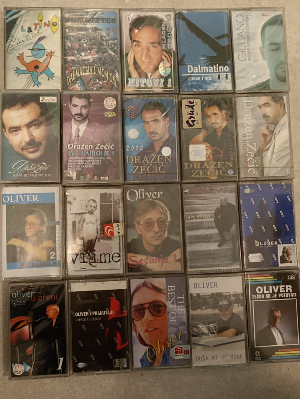 NOVE AUDIO KASETE EX-YU POP ROCK DOMAĆE KASETA MC