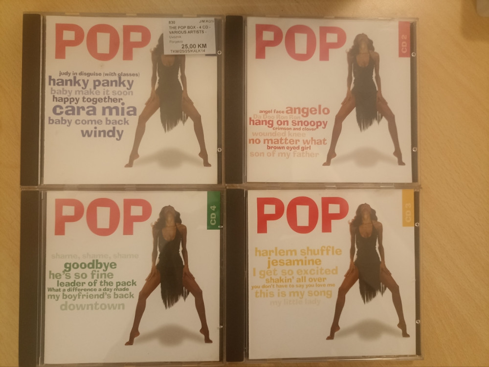 THE POP BOX - 4 CD - POP KOLEKCIJA - KOKTEL CD NAVI