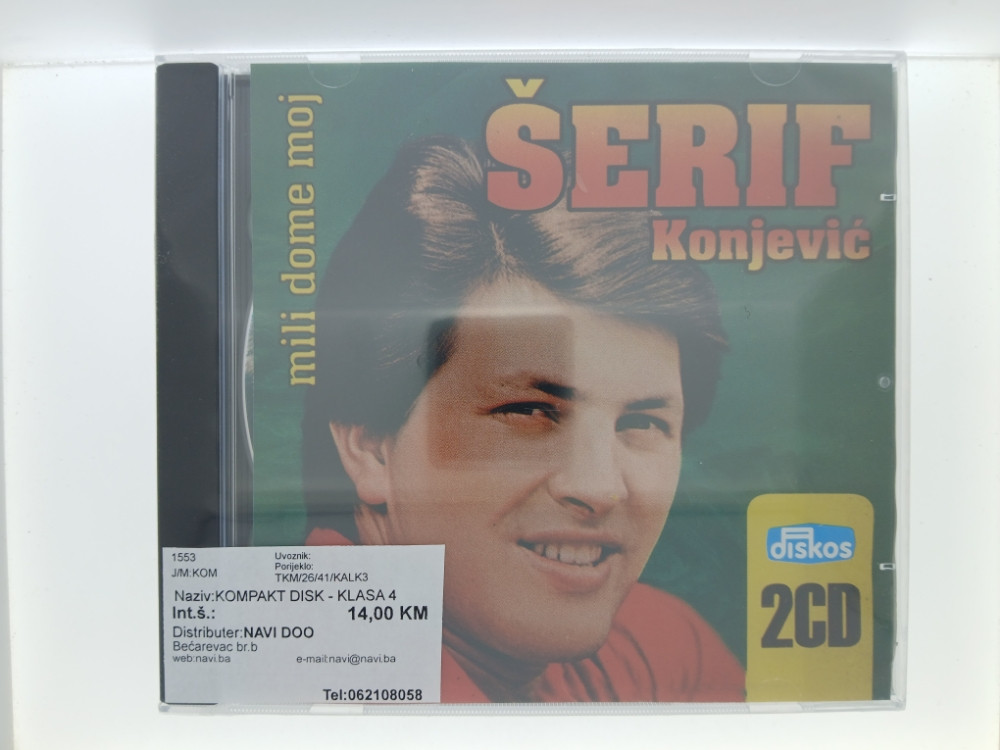 ŠERIF KONJEVIĆ - MILI DOME MOJ - 2 CD - DISKOS