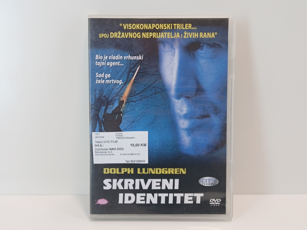 SKRIVENI IDENTITET - DOLPH LUNDGREN - DVD VIDEO FILM
