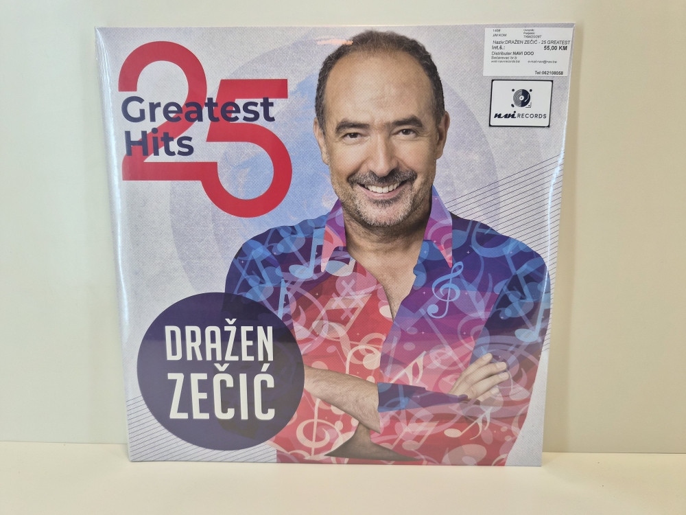 DRAŽEN ZEČIĆ - 25 GREATEST HITS (LP) -navirecords.ba-