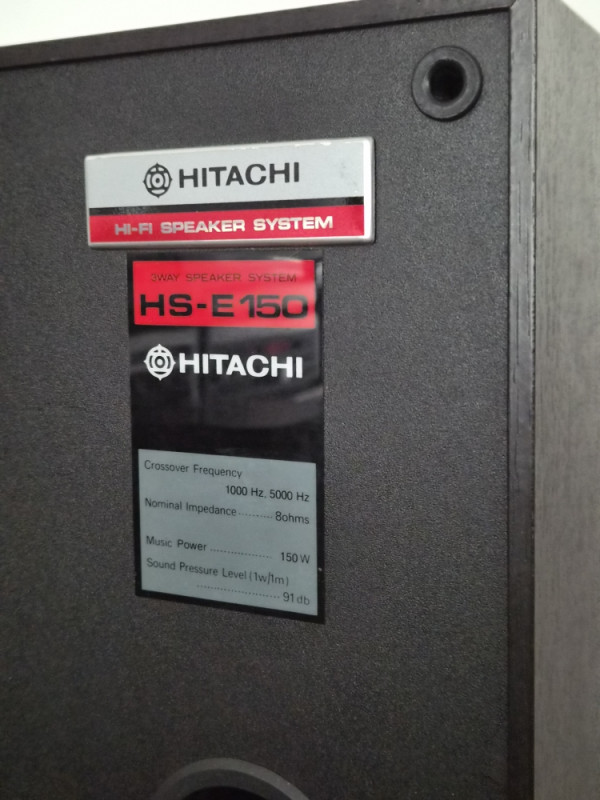 HITACHI HS-E150 HI-FI SPEAKER SYSTEM ZVUČNICI SA STALCIMA