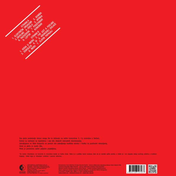 ELEKTRIČNI ORGAZAM - Warszawa 81 LP NAVIRECORDS.BA
