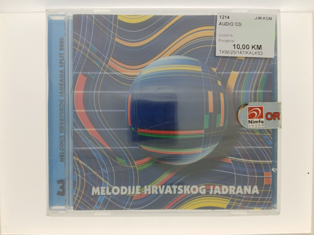 MELODIJE HRVATSKOG JADRANA 3 - CD NAVI DOO