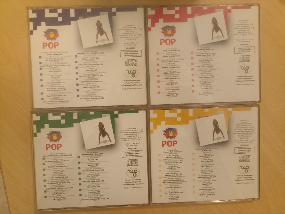 THE POP BOX - 4 CD - POP KOLEKCIJA - KOKTEL CD NAVI