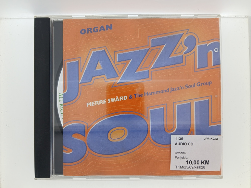 ORGAN JAZZ"N SOUND - PIERRE SWARD - CD