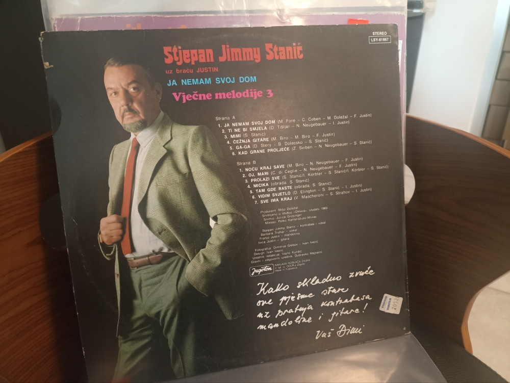 STJEPAN JIMMY STANIĆ - VJEČNE MELODIJE 3 - LP PLOČA