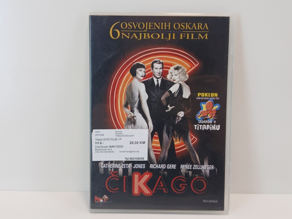 ČIKAGO - 6 OSVOJENIH OSKARA - DVD VIDEO FILM