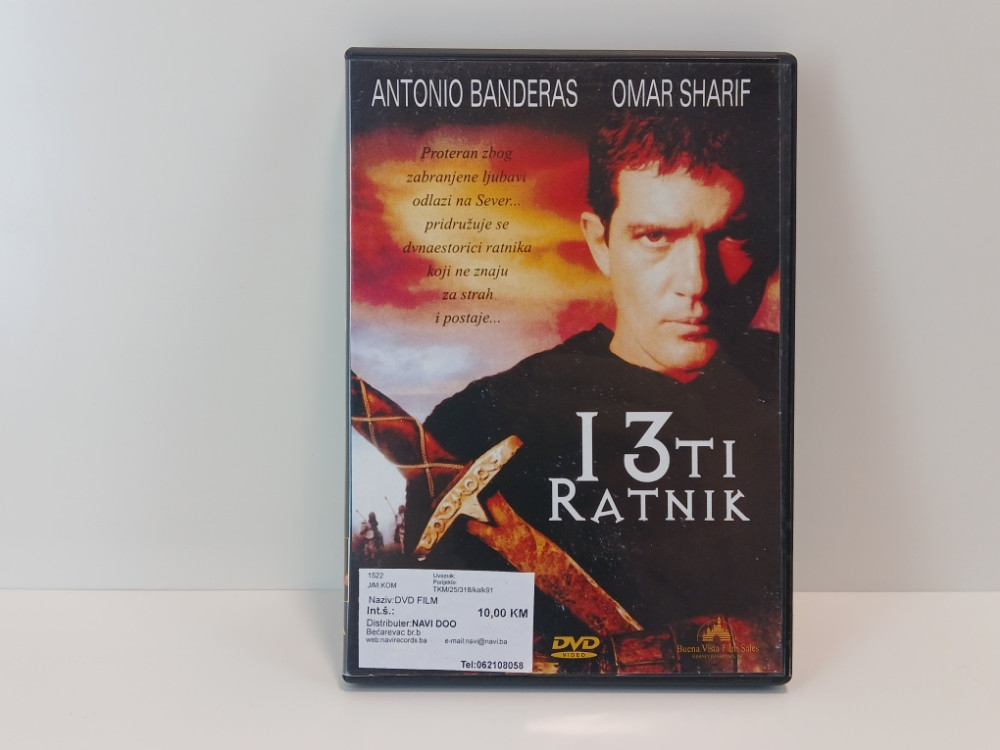 13TI RATNIK - ANTONIO BANDERAS - OMAR SHARIF - DVD VIDEO FILM