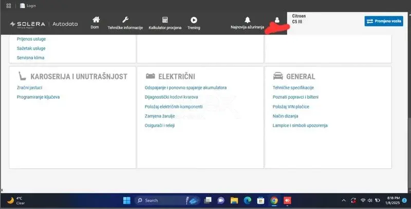 AutoData Auto Data HaynesPro Program sa semama, uputama