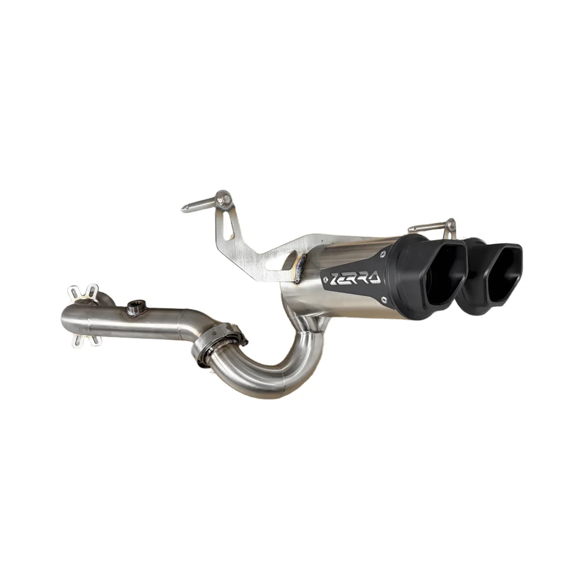 ATV AUSPUH ZERRA HEX DUAL CENTER EXIT EXHAUST CAN AM OUTLANDER