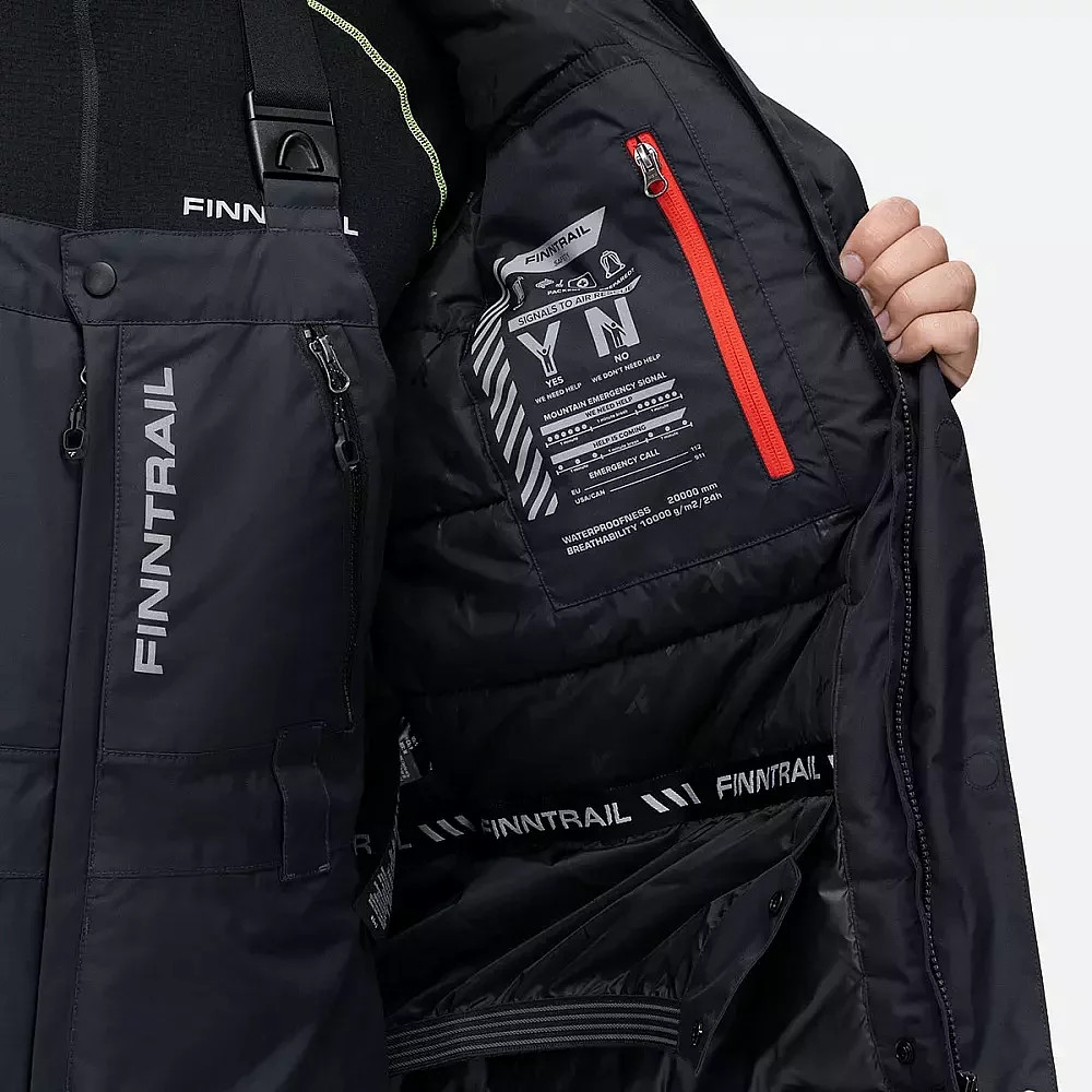 JAKNA FINNTRAIL TOURNAMENT INSULATED  GRAPHITE 3444 ATV/QUAD
