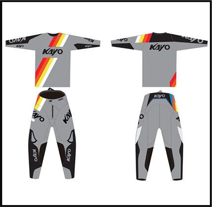 KAYO SPORTSKO ODIJELO  SIVO MOTOCROSS