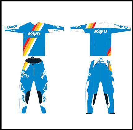 KAYO SPORTSKO ODIJELO PLAVO+BIJELO  MOTOCROSS